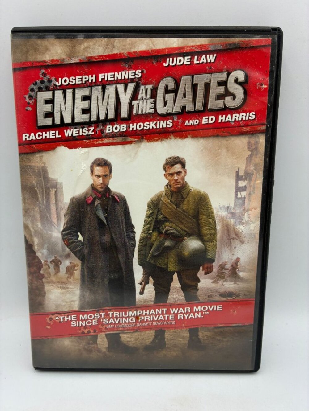 Enemy At The Gates DVD 2001 R Joseph Fiennes Jude Law Paramount Widescreen